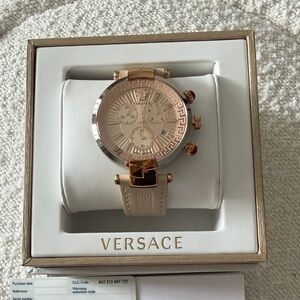 Versace Women’s Revive Rose Gold Chronograph Watch